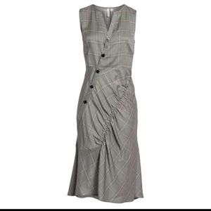 Lewit Plaid Midi Dress